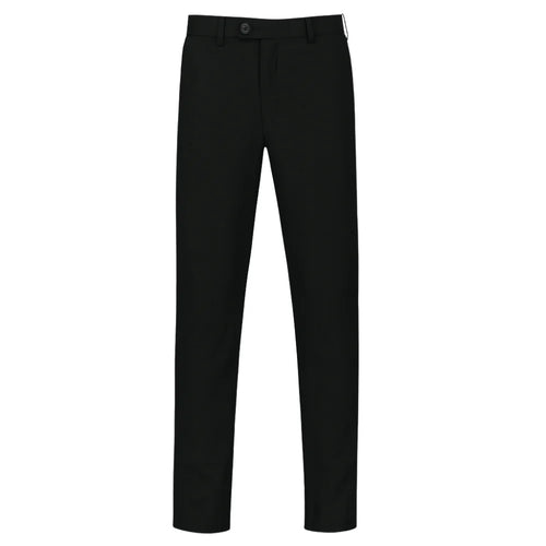 Men's Carlo Galucci Flat Front Trouser in Black (315) - available in-store, 337 Monty Naicker Street, Durban CBD or online at Omar's Tailors & Outfitters online store. 

A men's fashion curation for South African men - established in 1911.