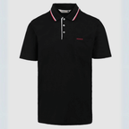 Men's Pringle Maynard 100% Mercerised Cotton Short Sleeve Golf Shirt in Black (1622) - available in-store, 337 Monty Naicker Street, Durban CBD or at Omar's Tailors & Outfitters online store - www.omarstailors.com. 

A men's fashion curation for South African men - established in 1911.