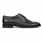 Men's Handmade in Italy Men's Mercanti Fiorentini Lace-up Weave in Black available in-store, 337 Monty Naicker Street, Durban CBD or online at Omar's Tailors & Outfitters online store. 