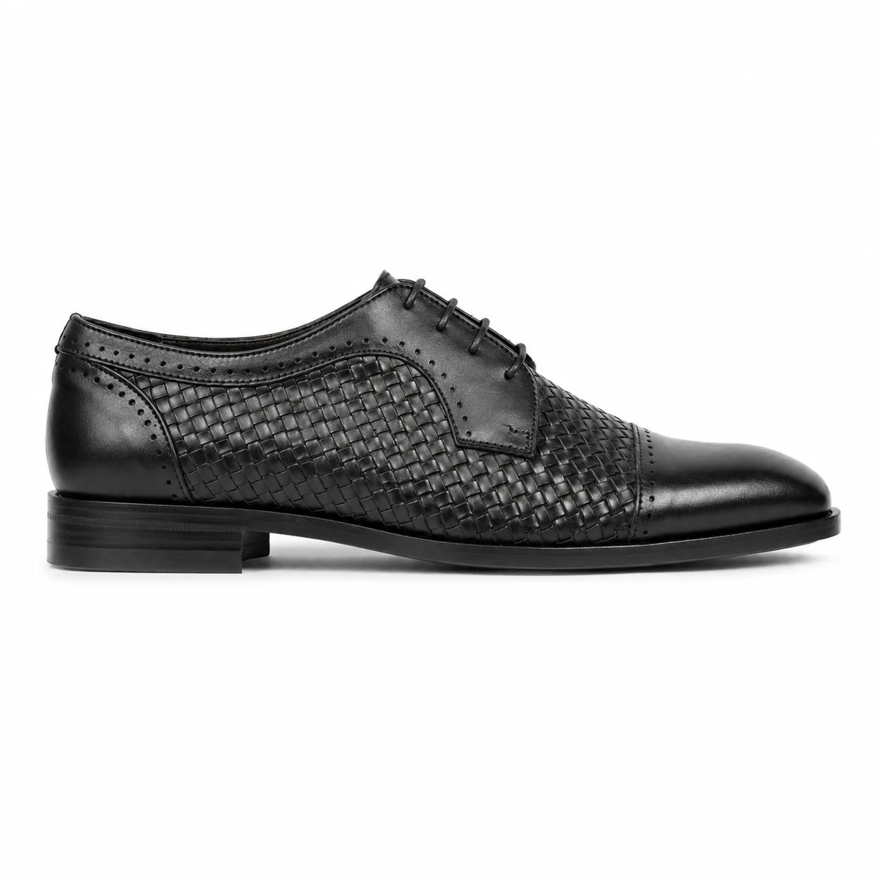 Men's Handmade in Italy Men's Mercanti Fiorentini Lace-up Weave in Black available in-store, 337 Monty Naicker Street, Durban CBD or online at Omar's Tailors & Outfitters online store. 