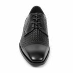 Men's Handmade in Italy Men's Mercanti Fiorentini Lace-up Weave in Black available in-store, 337 Monty Naicker Street, Durban CBD or online at Omar's Tailors & Outfitters online store. 