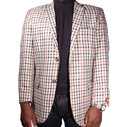 Men's Navada Clothing Sports Coat in Cream Check (412) - available in-store, 337 Monty Naicker Street, Durban CBD or online at Omar's Tailors & Outfitters online store.   A men's fashion curation for South African men - established in 1911.