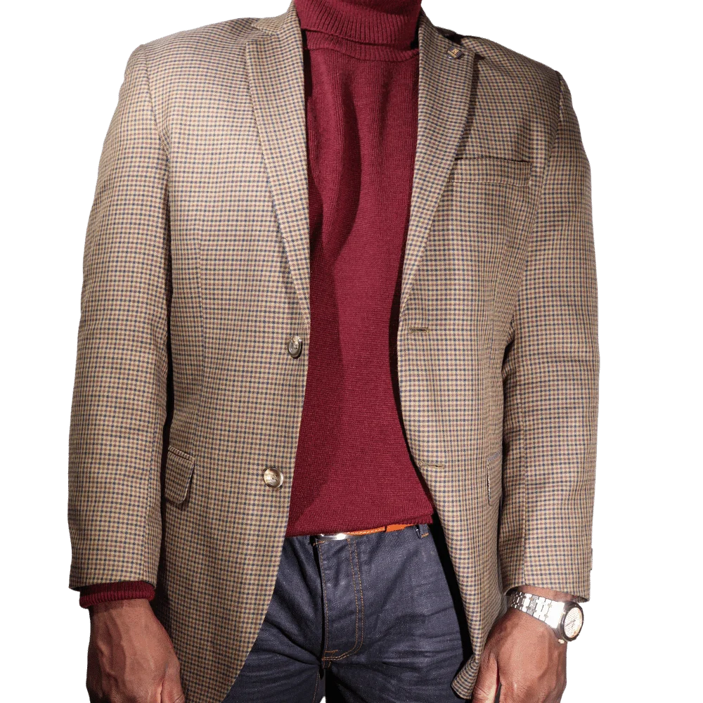 Men's Navada Clothing Sports Coat in Check (609) - available in-store, 337 Monty Naicker Street, Durban CBD or online at Omar's Tailors & Outfitters online store.   A men's fashion curation for South African men - established in 1911.