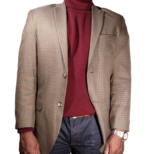 Men's Navada Clothing Sports Coat in Check (609) - available in-store, 337 Monty Naicker Street, Durban CBD or online at Omar's Tailors & Outfitters online store.   A men's fashion curation for South African men - established in 1911.