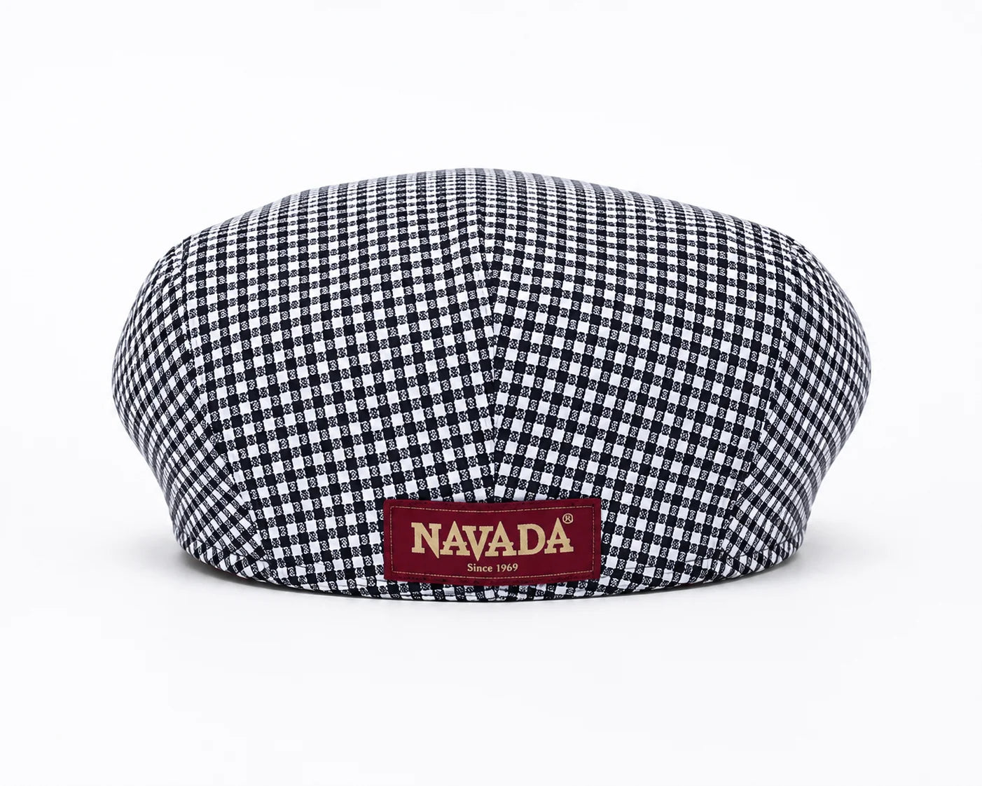 Men's Navada Twill County Cap in Black & White Check available in-store at 337 Monty Naicker Street, Durban Central or online at www.omarstailors.com.