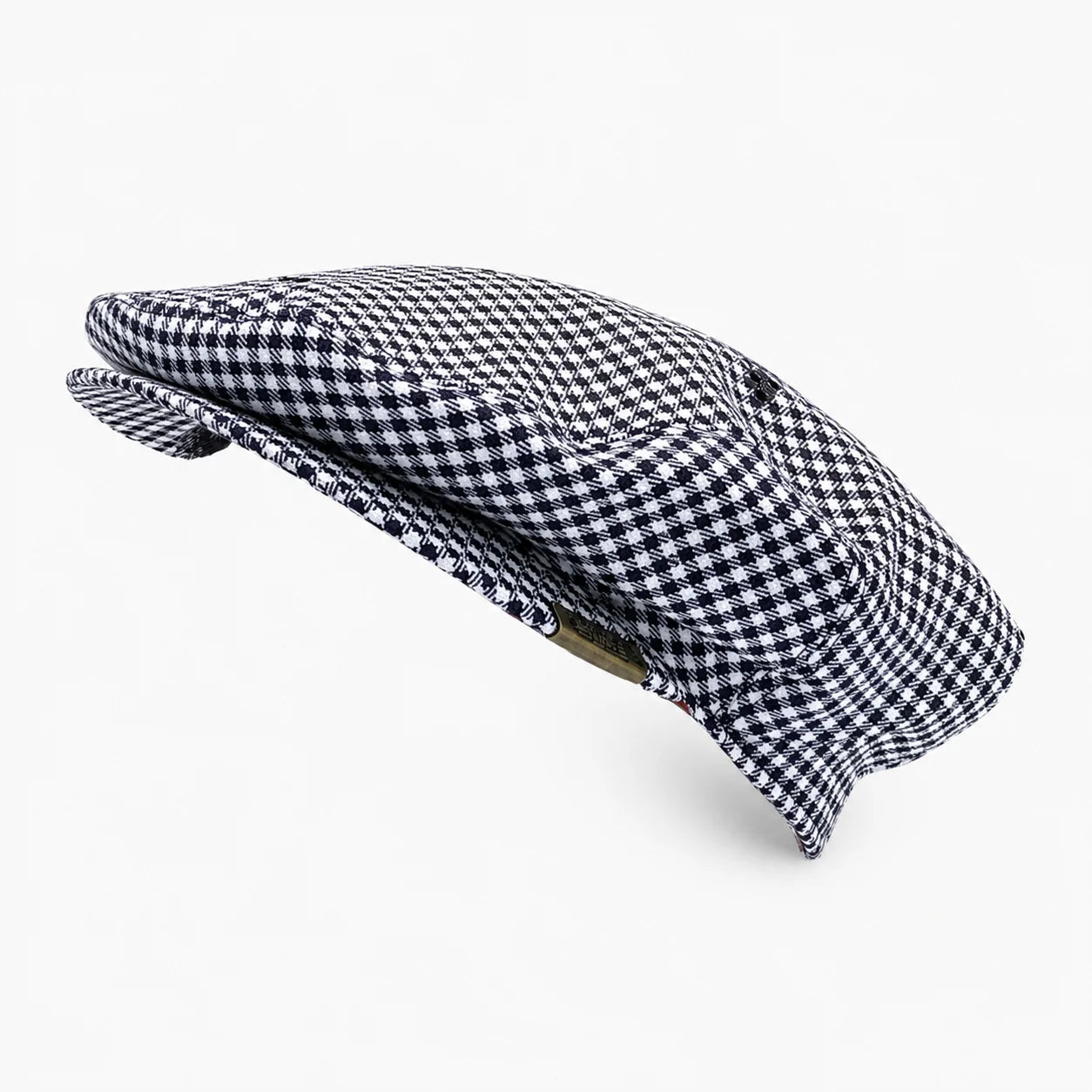 Men's Navada Twill County Cap in Black & White Check available in-store at 337 Monty Naicker Street, Durban Central or online at www.omarstailors.com.
