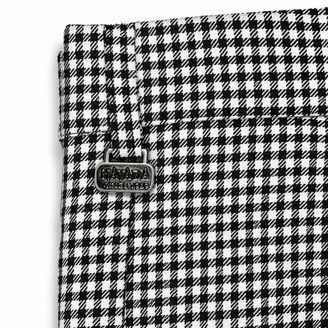 Navada Trouser in Black & White Check