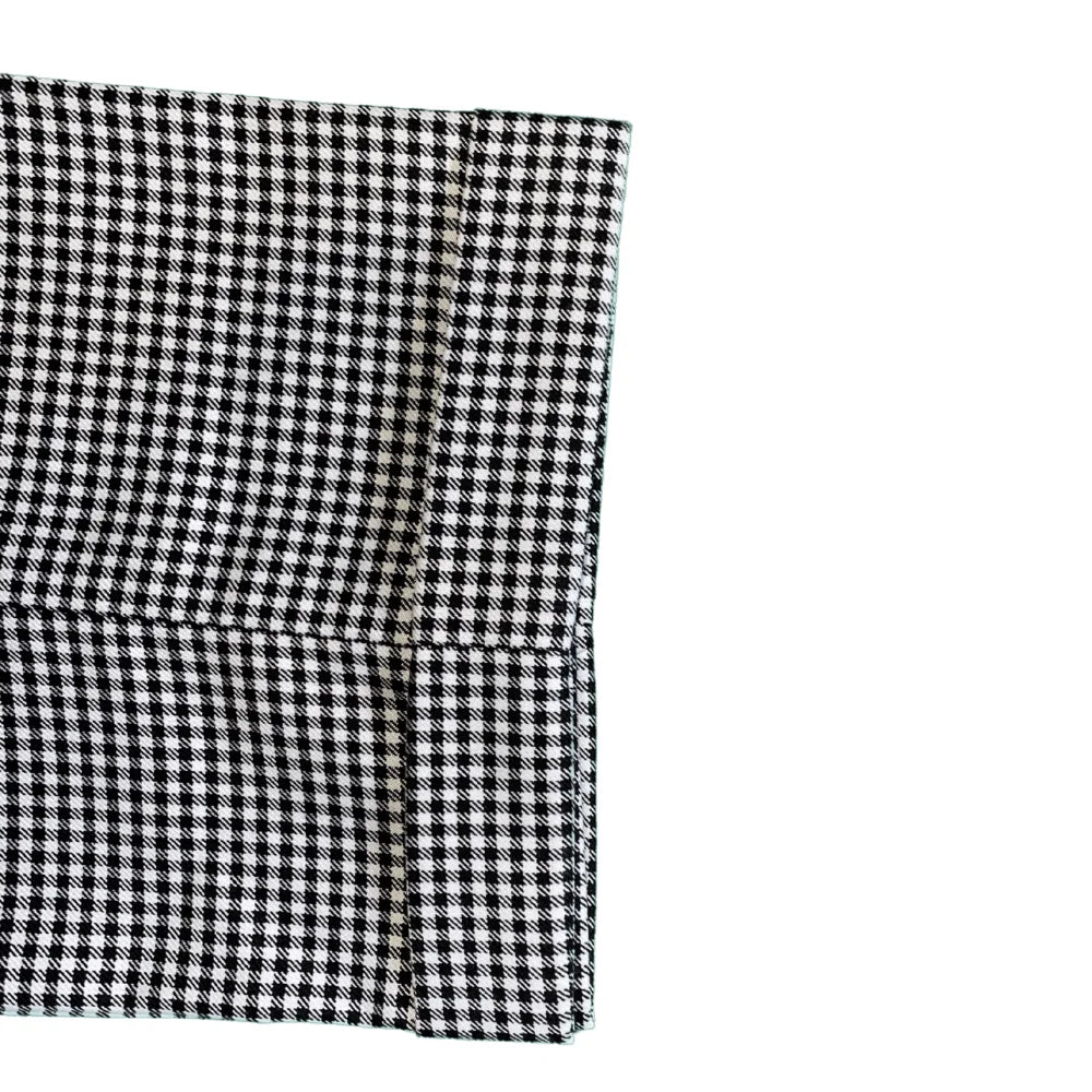 Navada flat front trousers in black and white