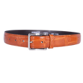 Men's Paris Genuine Leather Belt in Tan (3553) available in-store, 337 Monty Naicker Street, Durban CBD or online at Omar's Tailors & Outfitters online store.   A men's fashion curation for South African men - established in 1911.