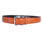 Men's Paris Genuine Leather Belt in Tan (3553) available in-store, 337 Monty Naicker Street, Durban CBD or online at Omar's Tailors & Outfitters online store.   A men's fashion curation for South African men - established in 1911.