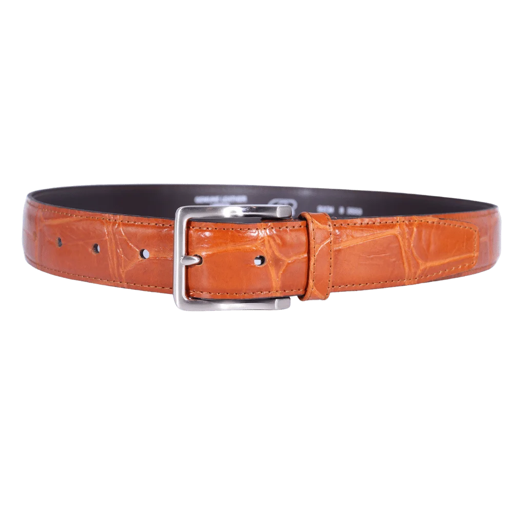 Men's Paris Genuine Leather Belt in Tan (3553) available in-store, 337 Monty Naicker Street, Durban CBD or online at Omar's Tailors & Outfitters online store.   A men's fashion curation for South African men - established in 1911.