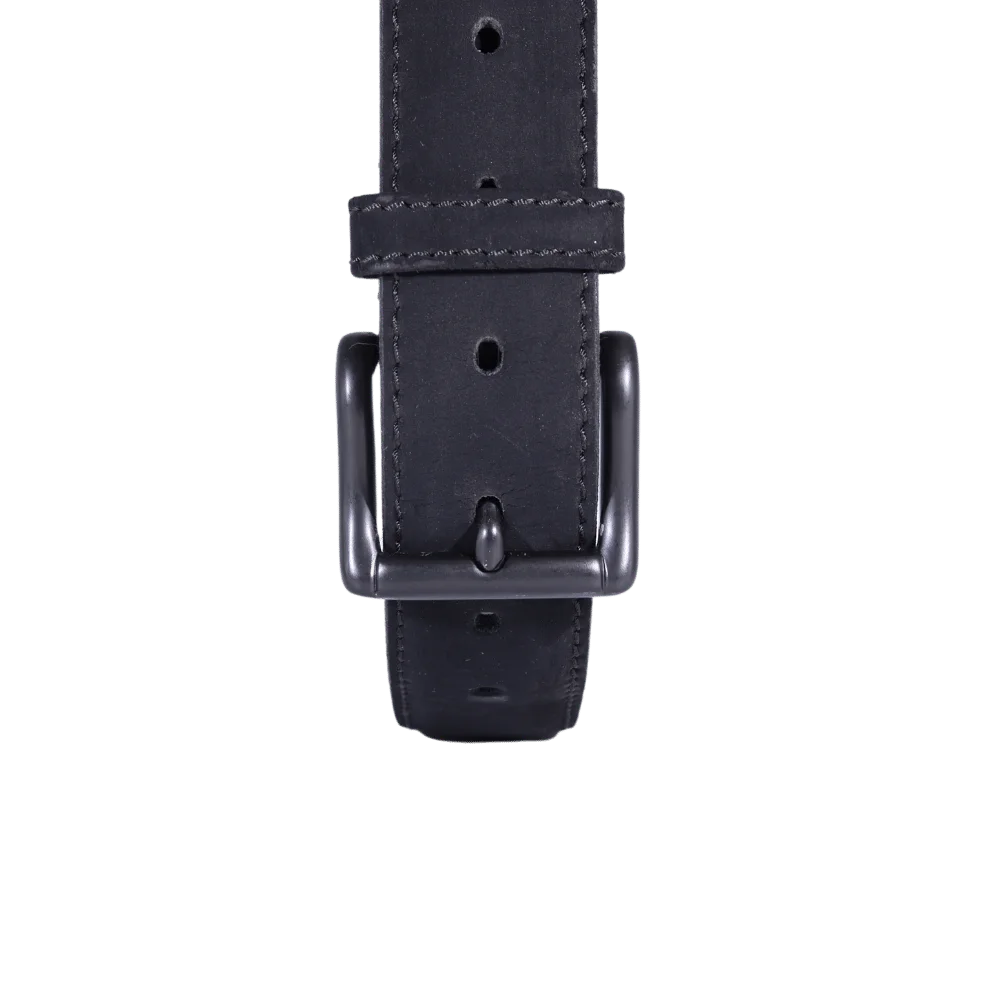 Men's Paris Genuine Leather Belt in Black (3569) available in-store, 337 Monty Naicker Street, Durban CBD or at Omar's Tailors & Outfitters online store.   A men's fashion curation for South African men - established in 1911.