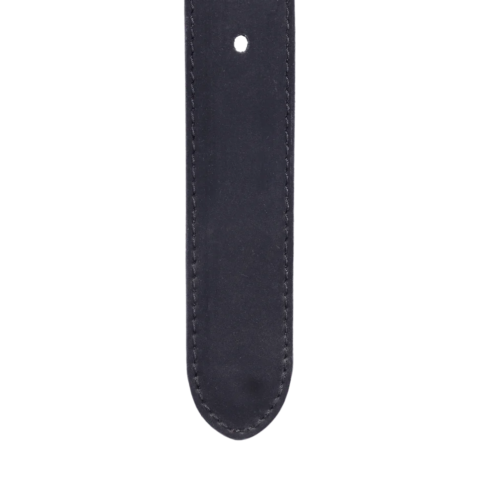 Men's Paris Genuine Leather Belt in Black (3569) available in-store, 337 Monty Naicker Street, Durban CBD or at Omar's Tailors & Outfitters online store.   A men's fashion curation for South African men - established in 1911.