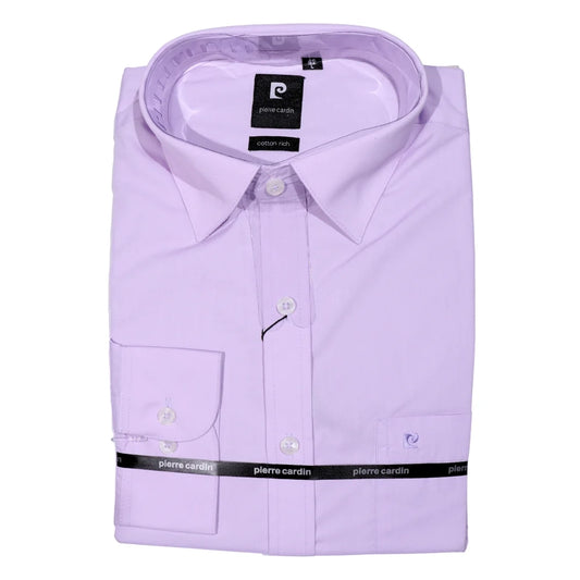 Men's Pierre Cardin Maurice Long Sleeve Shirt - Lilac