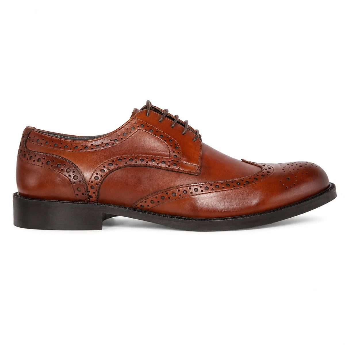Men's Handmade in Italy Pollini Oxford Brogue in Brown available in-store, 337 Monty Naicker Street, Durban CBD or online at Omar's Tailors & Outfitters online store. 