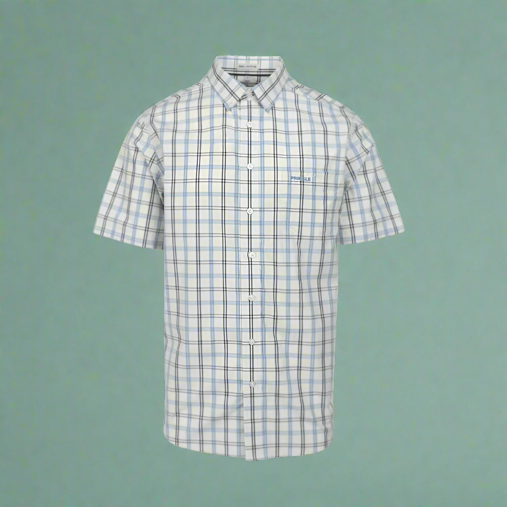 Men's Pringle Duke - 100% Cotton Short Sleeve Shirt in Mint (1601) - available in-store, 337 Monty Naicker Street, Durban CBD or online at Omar's Tailors & Outfitters online store. 

A men's fashion curation for South African men - established in 1911.