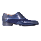 Men's Aliverti Genuine Leather Handmade Oxford Brogue in Navy - Formal/Dress Shoe (1701) available in-store, 337 Monty Naicker Street, Durban CBD or online at Omar's Tailors & Outfitters online store.   A men's fashion curation for South African men - established in 1911.