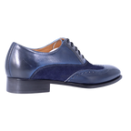 Men's Aliverti Genuine Leather Handmade Oxford Brogue in Navy - Formal/Dress Shoe (1701) available in-store, 337 Monty Naicker Street, Durban CBD or online at Omar's Tailors & Outfitters online store.   A men's fashion curation for South African men - established in 1911.