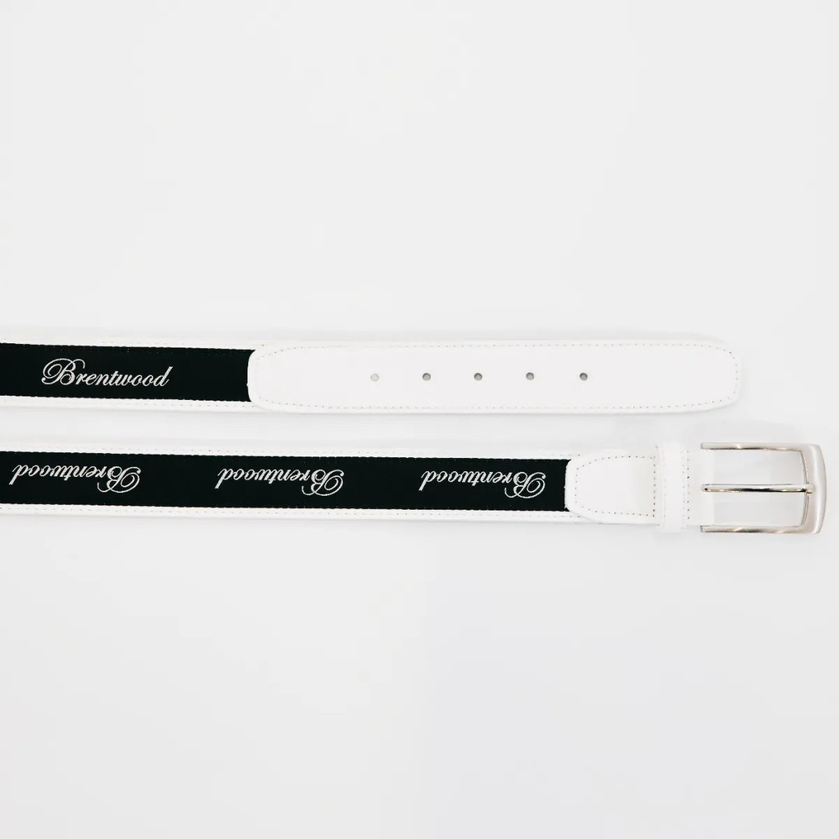 Brentwood Ribbon Belt in White