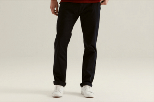 Polo Milano Chino - Navy (Straight Leg)