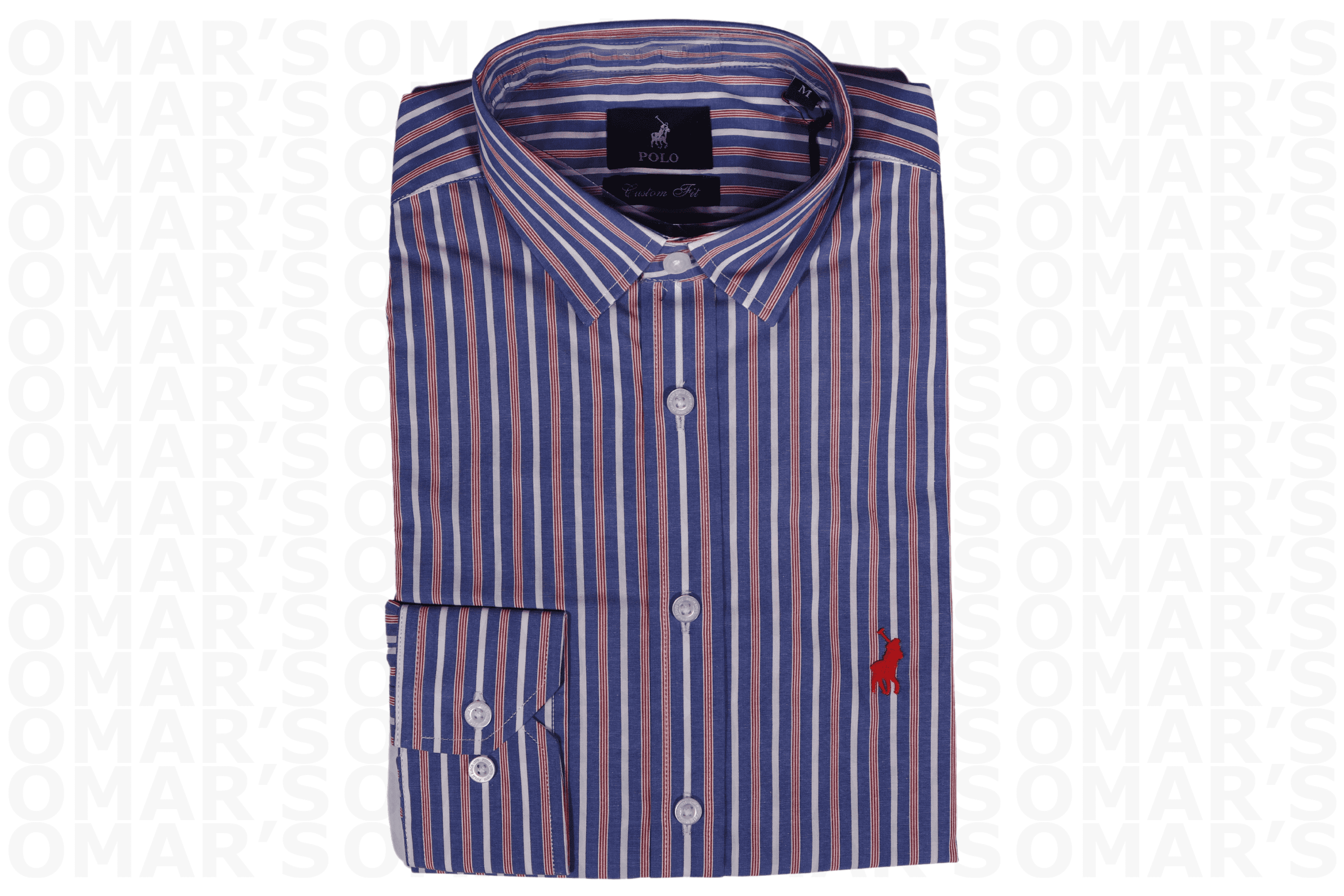 Polo Adonai Signature Striped Shirt - Blue