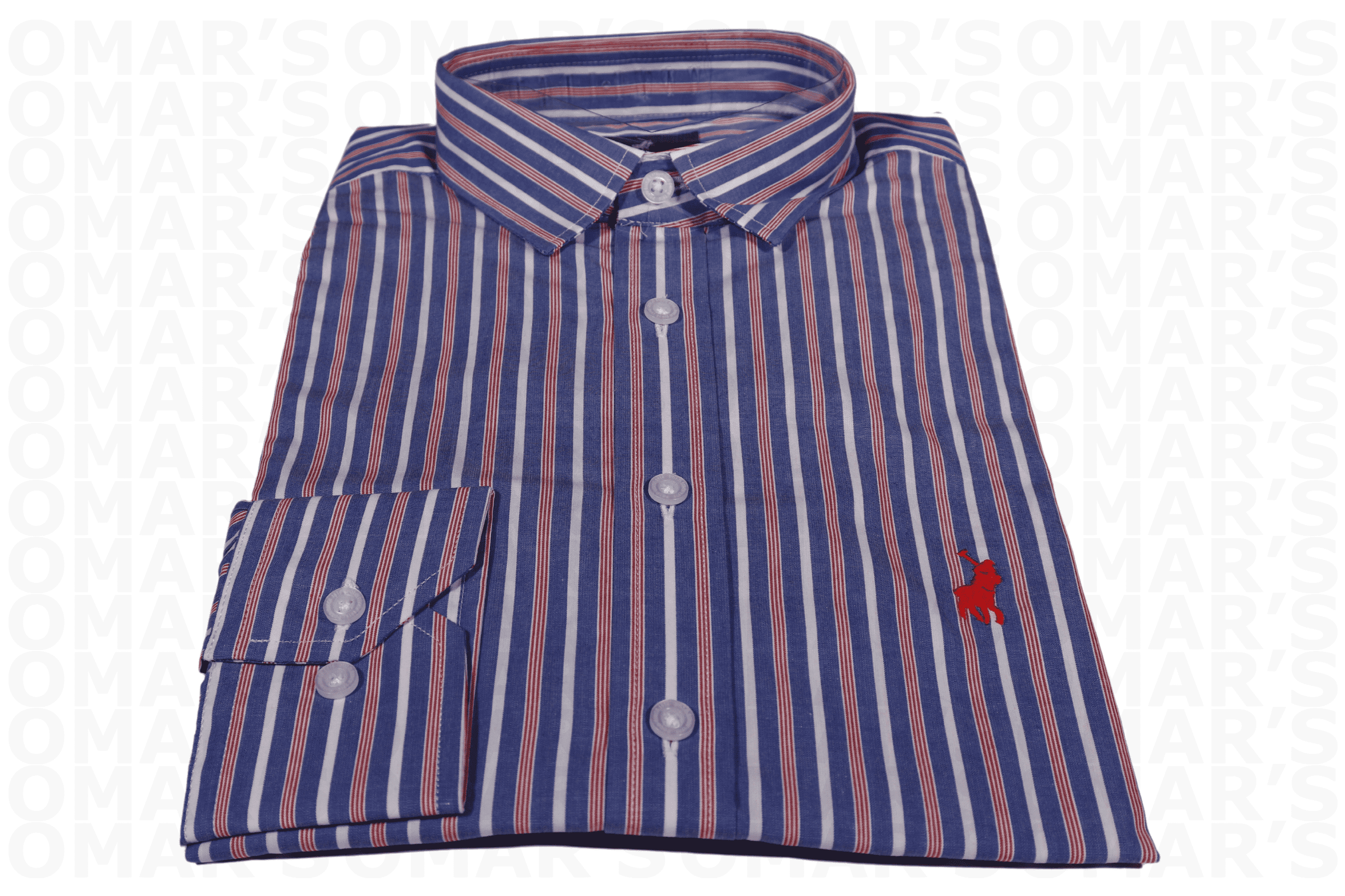 Polo Adonai Signature Striped Shirt - Blue