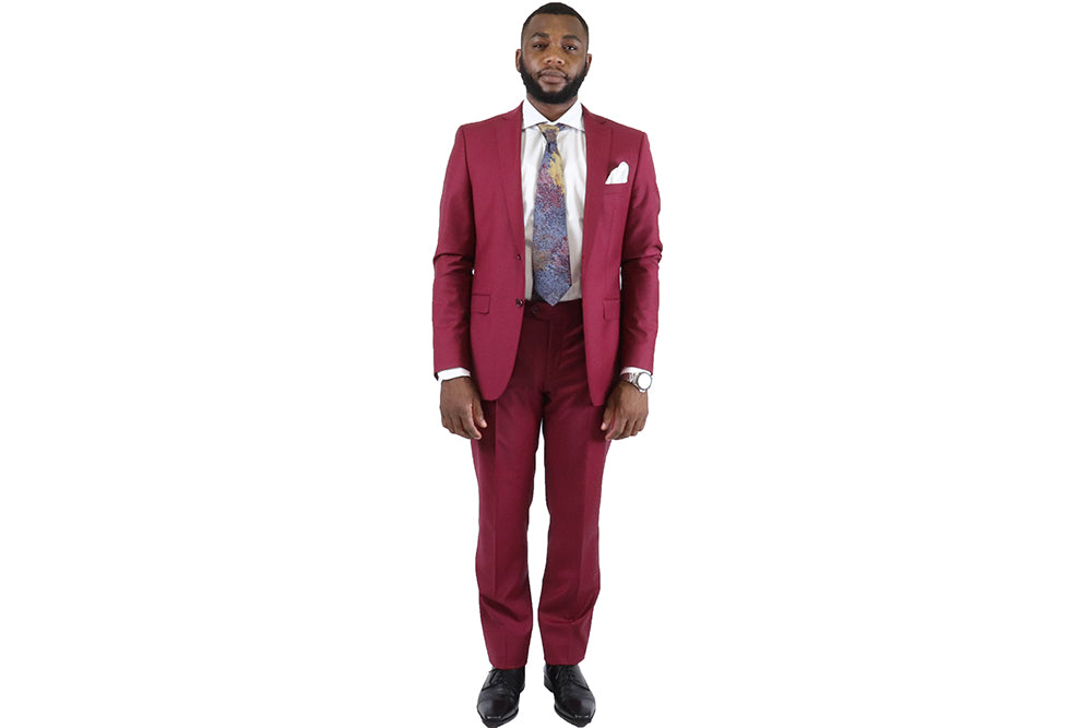 Bagozza Suit - Maroon (100% Wool)