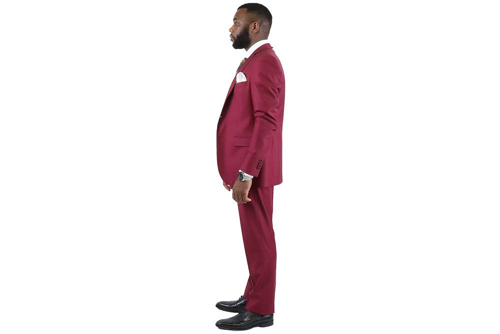 Bagozza Suit - Maroon (100% Wool)