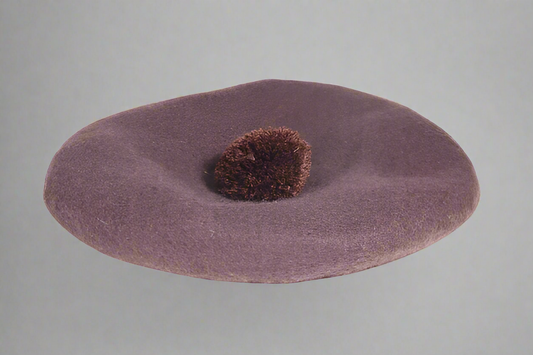 Men's Bostonian beret with pom-pom in brown is available in-store or online at Omar's Tailors