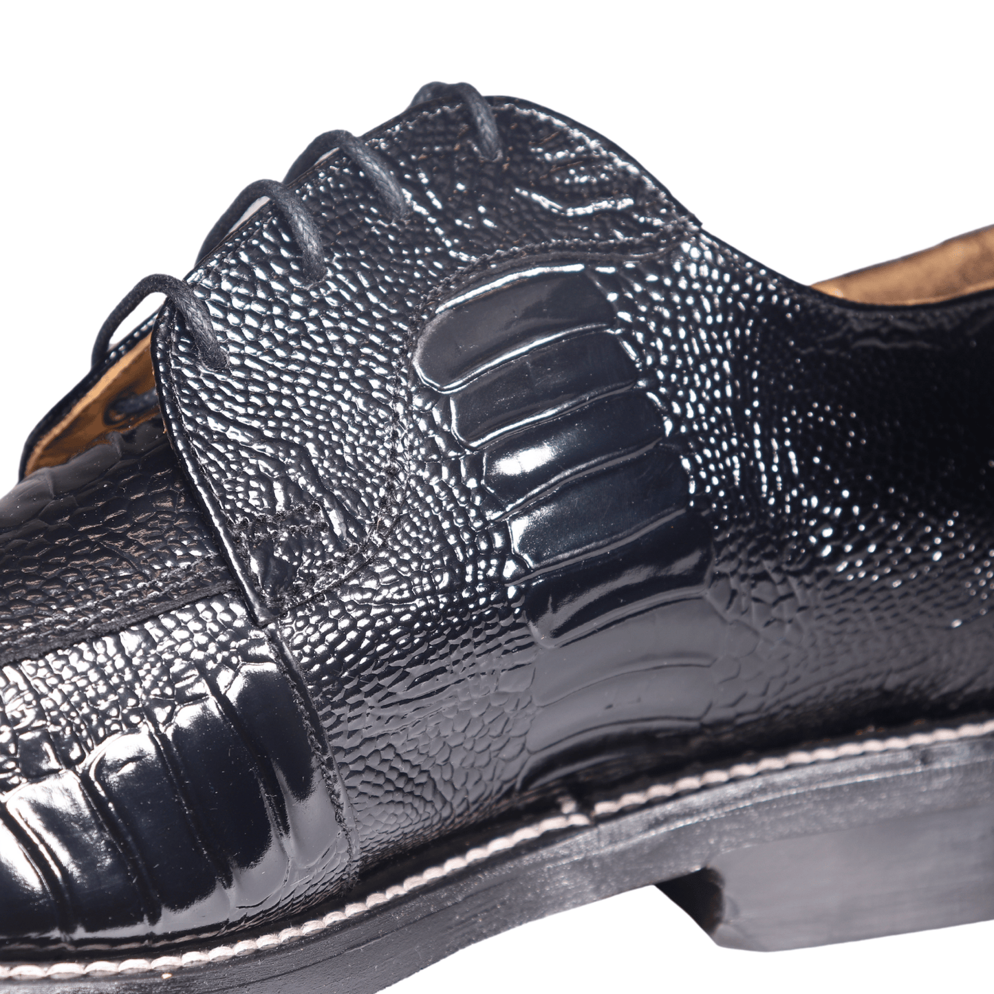 Johnston & Murphy Black Welted Lace-up