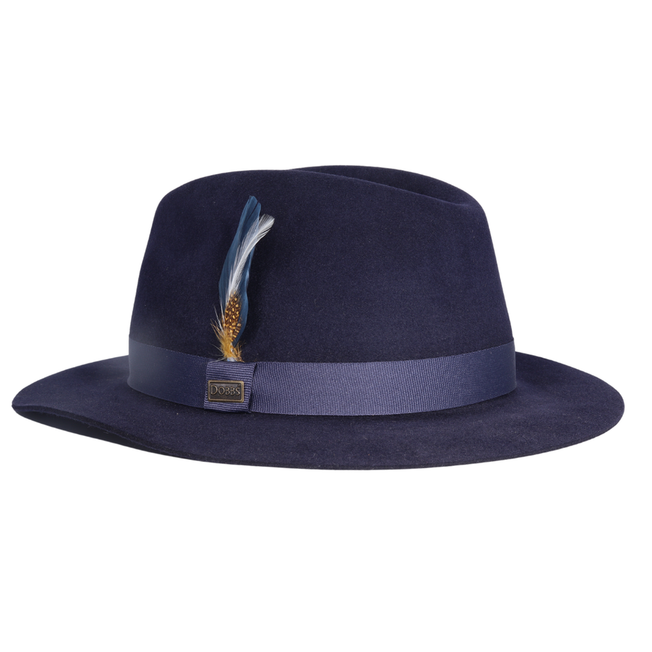 Dobbs 100% Wool Felt 'Fox' Hat in Navy main image 0