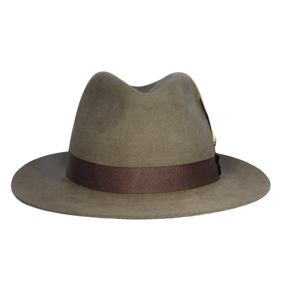 Narrow brim felt deals hat