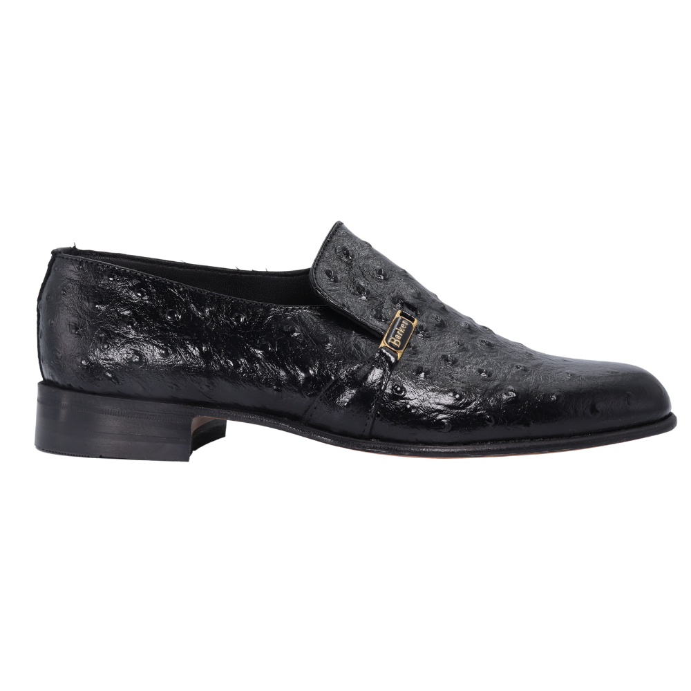 Men's genuine leather Barker moccasin/ loafer slip-on formal shoe or footwear in black available in-store, 337 Monty Naicker Street, Durban CBD or online at Omar's Tailors & Outfitters online store.  A men's fashion curation for South African men - established in 1911.  (Calvin)