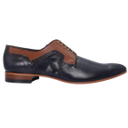 Barker Indicalf - Navy Royal Calf Tan Lace-Up