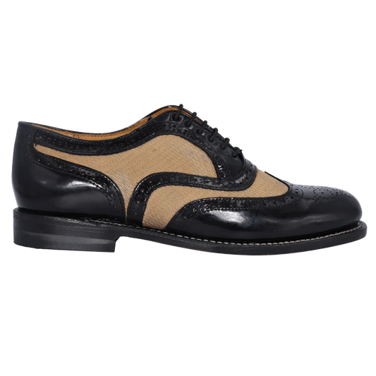 Medicus Welted - Black Mesh Lace-Up (Genuine Leather Upper and Sole)