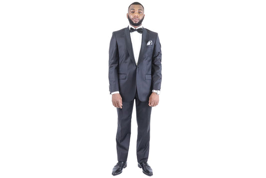 Bagozza Tuxedo Suit - Black Tuxedo (100% Wool)