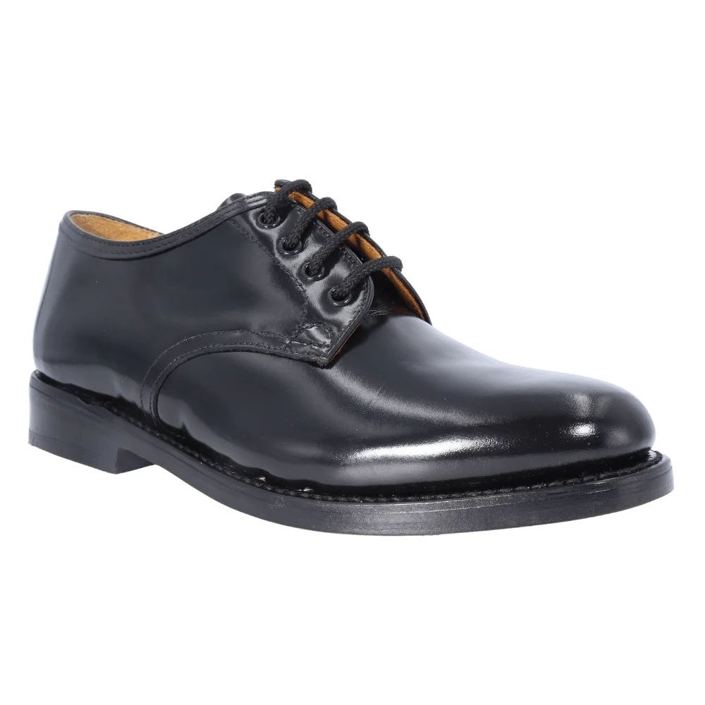 Men's Saxone Goodyear Welted Lace-Up in Black