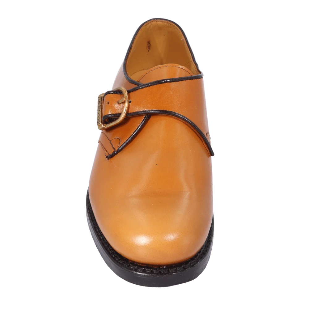Saxone French Calf Buckle - Calf/Tan Buckle-Up (Genuine Leather Upper and Sole)