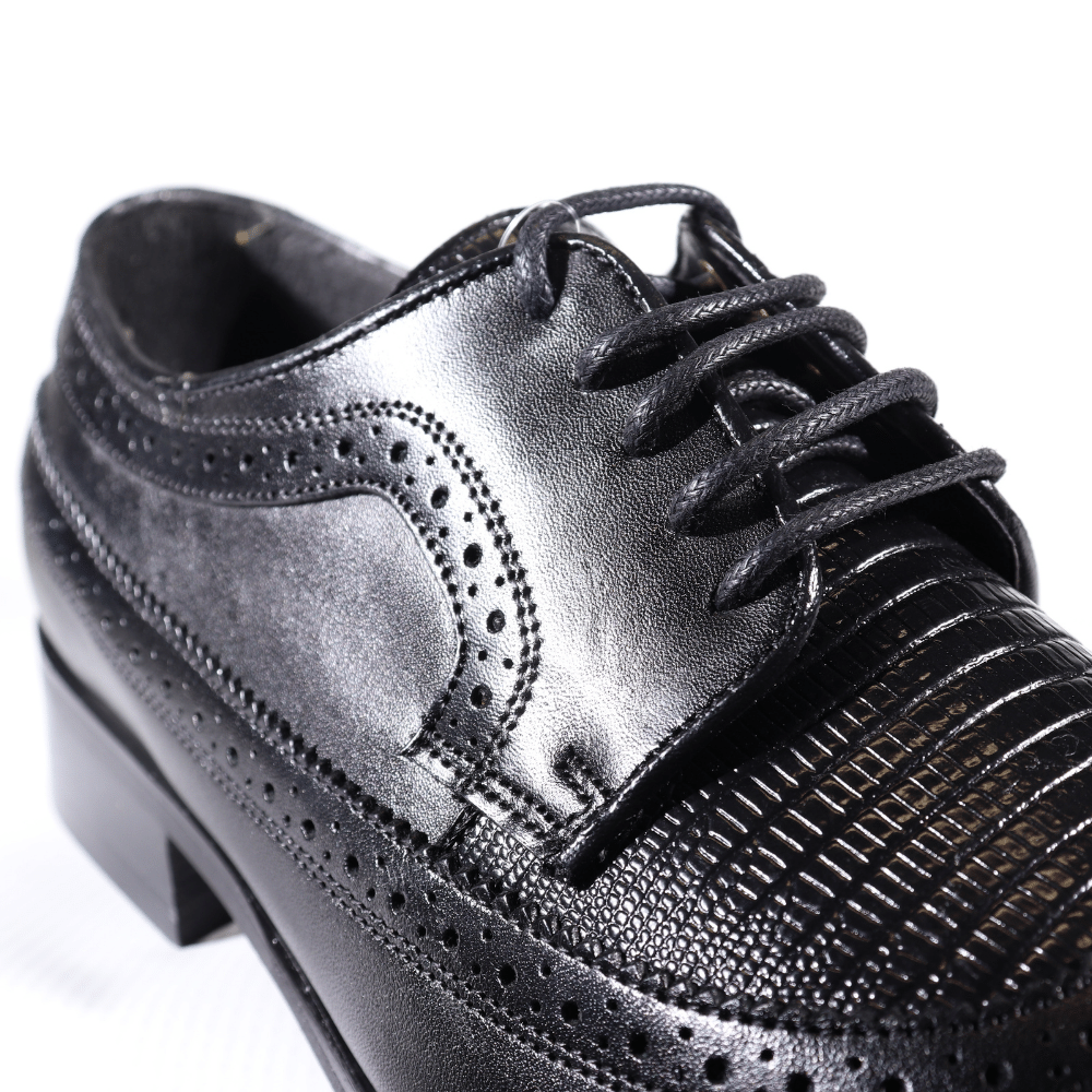 Men's John Drake Genuine Leather Upper Formal/Dress Lace-Up Shoe in Black in South Africa