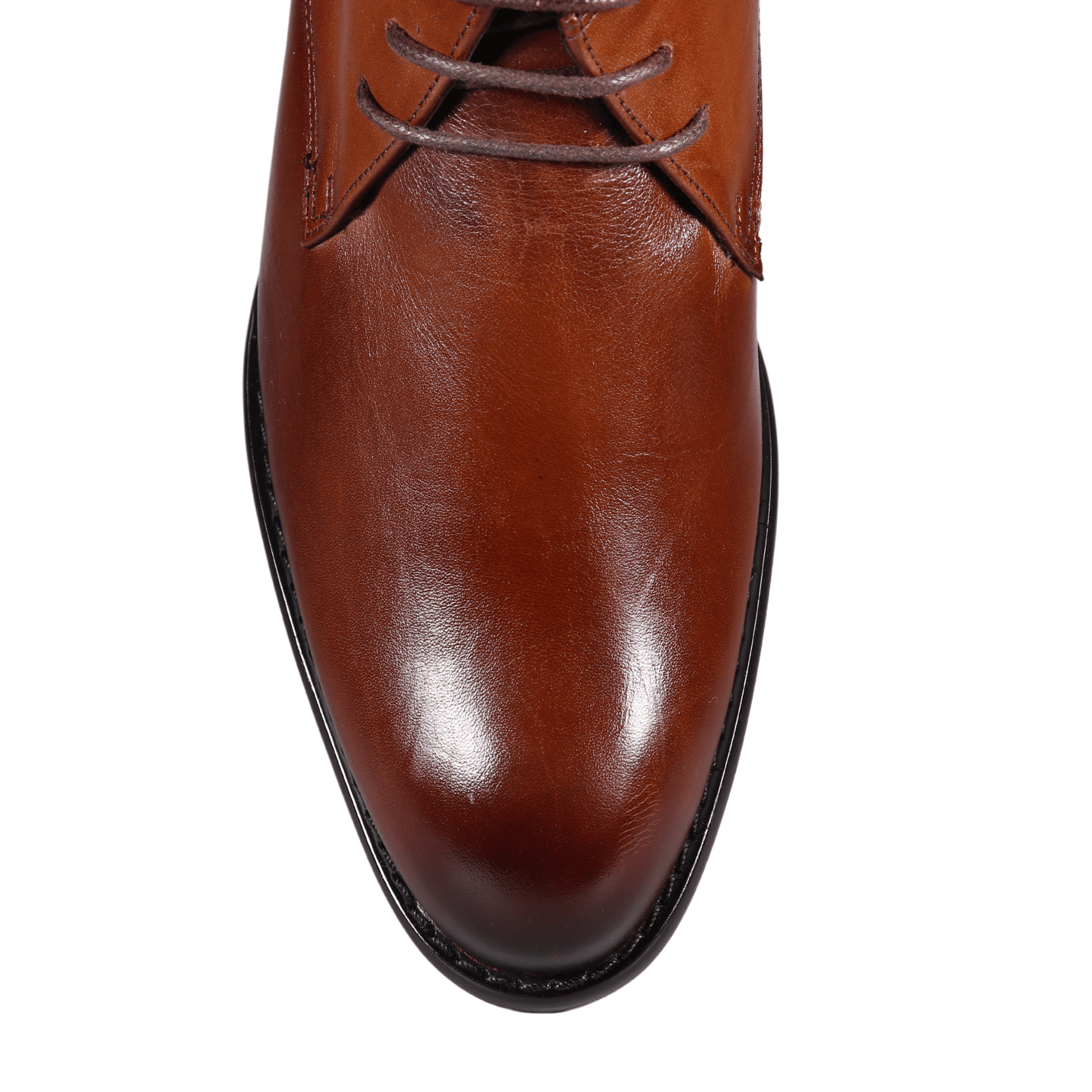 Genuine Leather John Drake Dark Brown Vamp Boot Lace up Formal