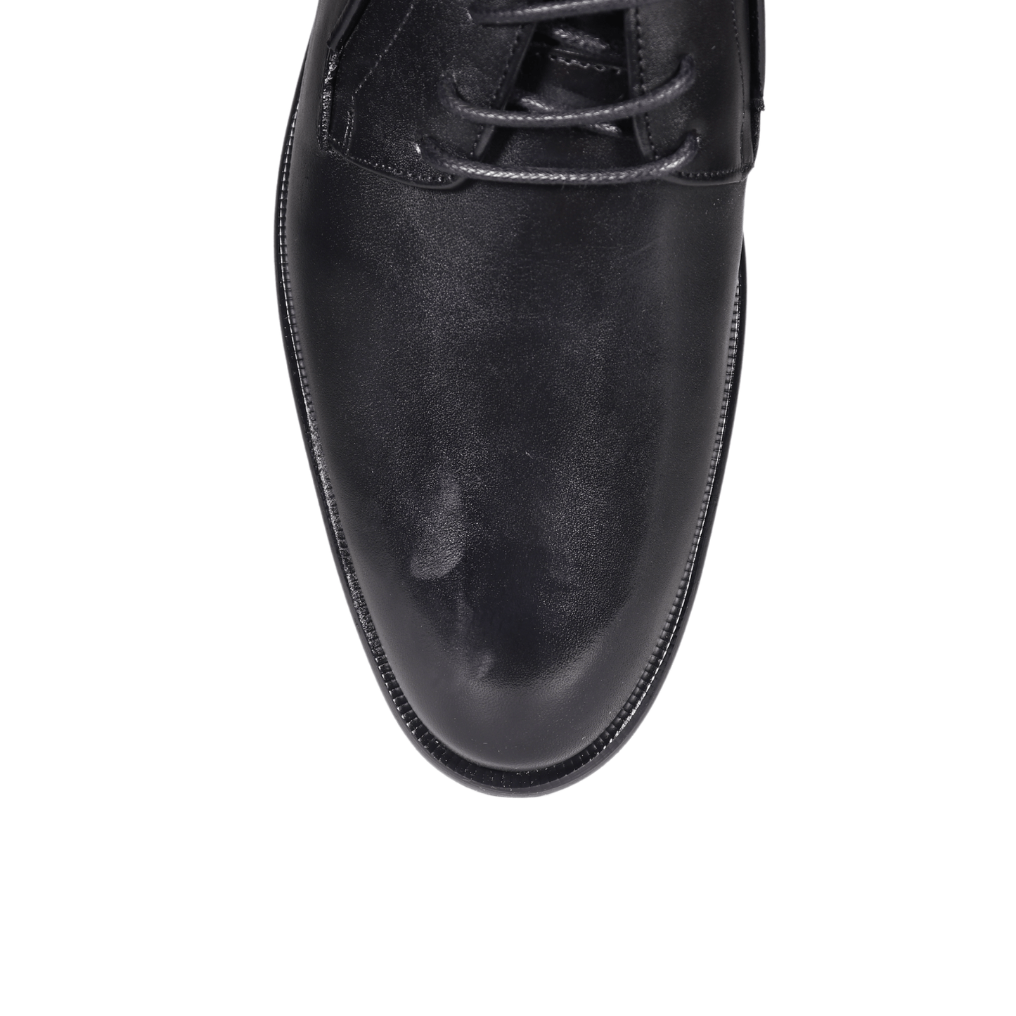 John Drake Black Lace-Up Derby