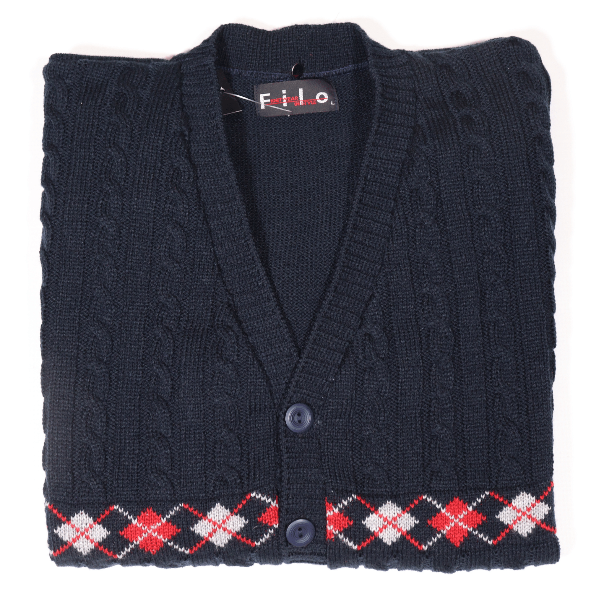 Filo Cardigan in Navy