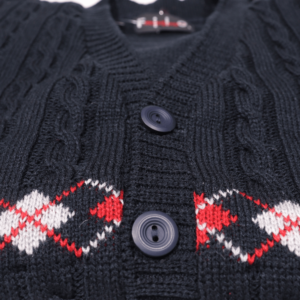 Filo Cardigan in Navy