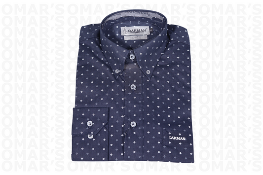 Oakman UK Long Sleeve Shirt - Navy