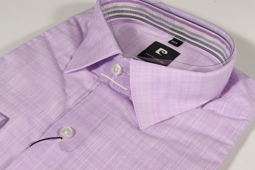 Men's Pierre Cardin Long Sleeve Shirt - Lilac