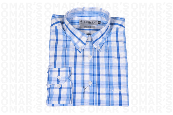 Oakman UK Long Sleeve Shirt - Sky