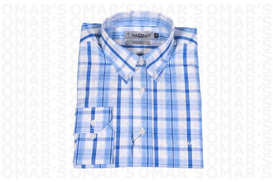 Oakman UK Long Sleeve Shirt - Sky