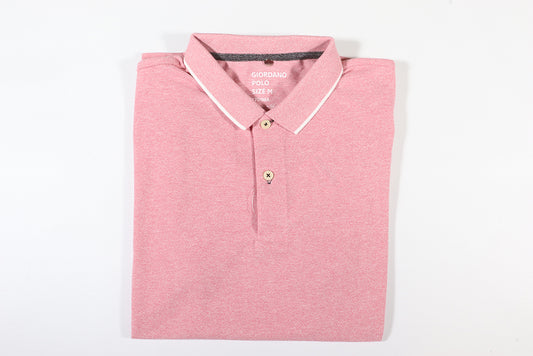 Giordano Solid Tipping Golfer - Pink