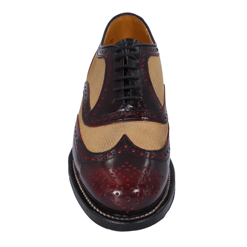 Men's Medicus Mesh Lace-Up with Goodyear Welted Sole in Wine