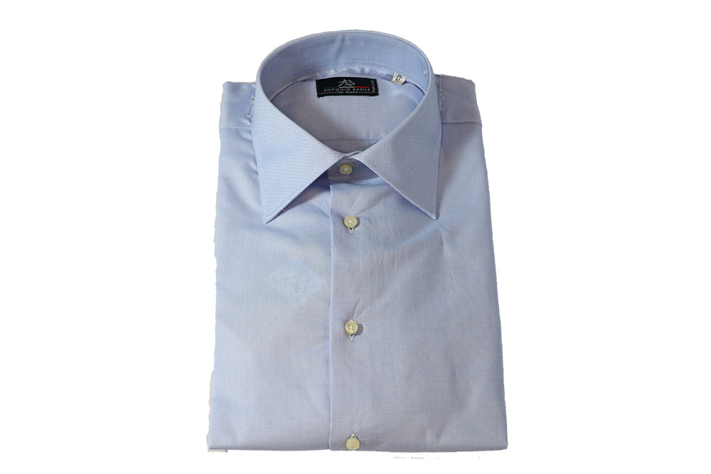 Antonio Oxford Shirt - Blue (Long Sleeve)